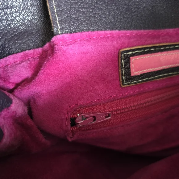 Emanuel Ungaro Paris Leather Fringe Crossbody Bag Boho Hippie Festival Purse - Picture 16 of 16